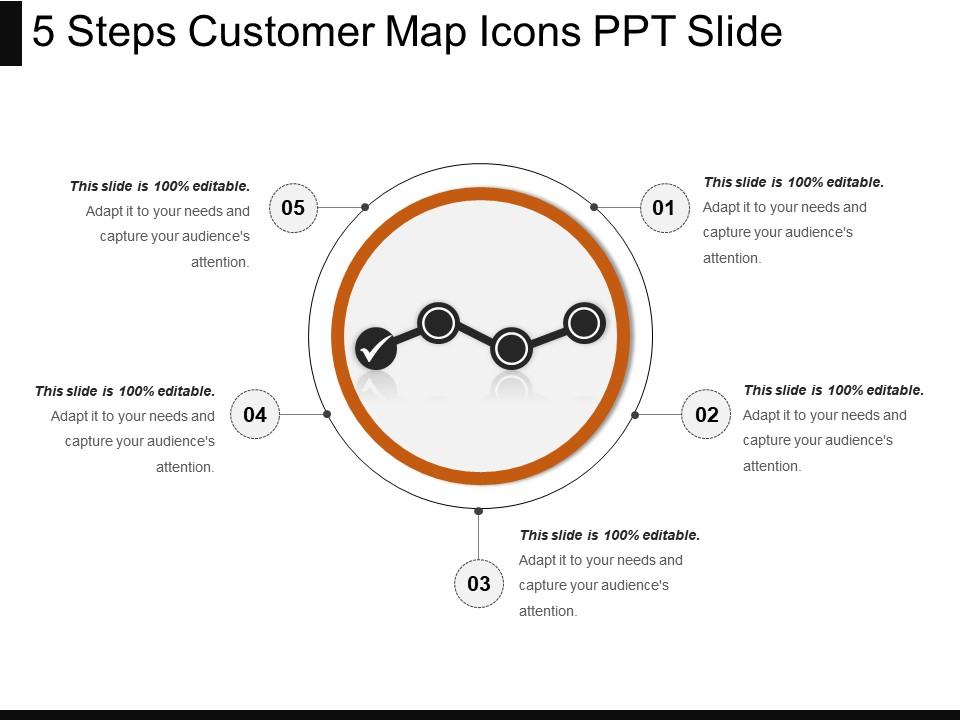 5_steps_customer_map_icons_ppt_slide_Slide01