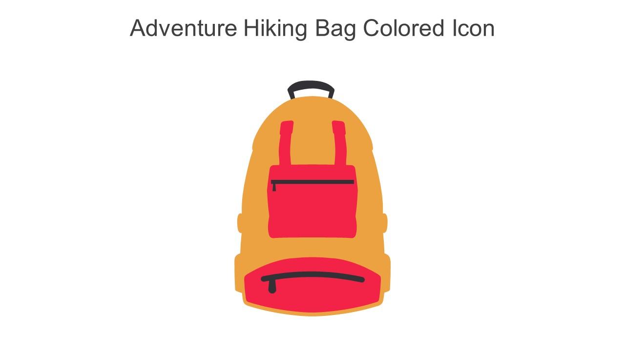 Adventure Hiking Bag Colored Icon In Powerpoint Pptx Png And Editable Eps Format