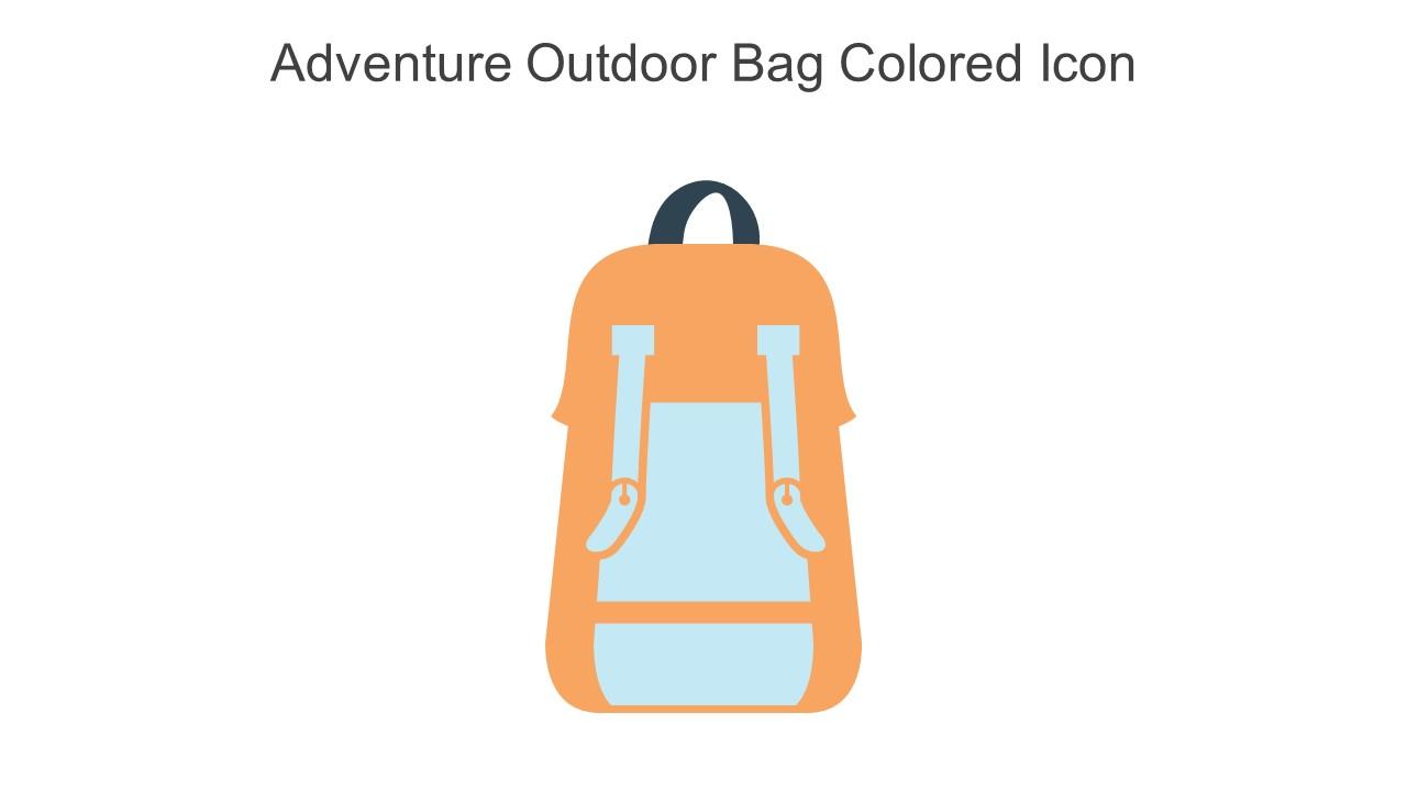 Adventure Outdoor Bag Colored Icon In Powerpoint Pptx Png And Editable Eps Format