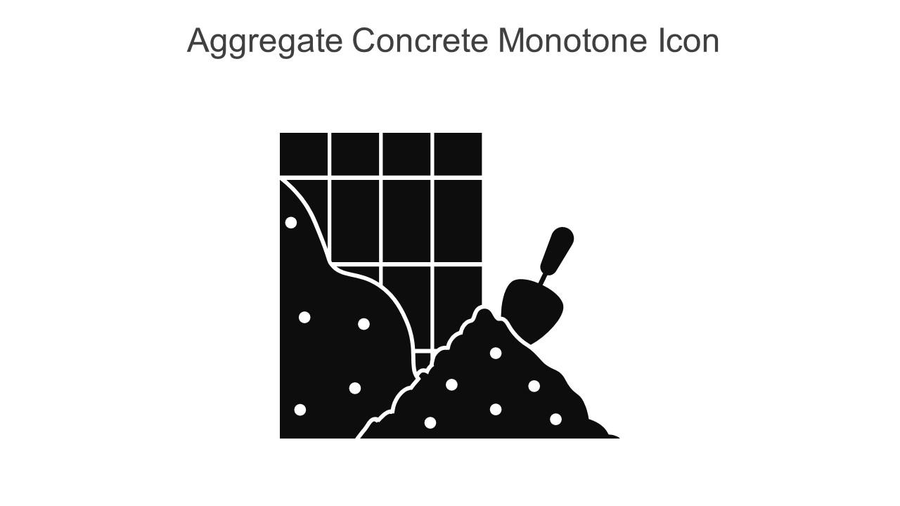 Aggregate Concrete Monotone Icon In Powerpoint Pptx Png And Editable Eps Format