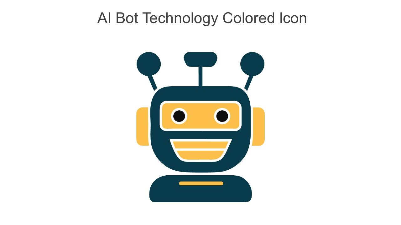 AI Bot Technology Colored Icon In Powerpoint Pptx Png And Editable Eps Format