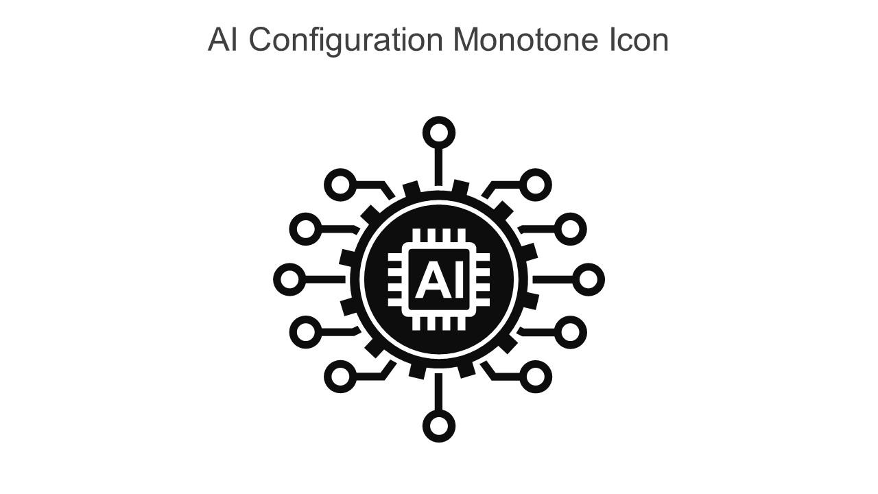 AI Configuration Monotone Icon In Powerpoint Pptx Png And Editable Eps Format