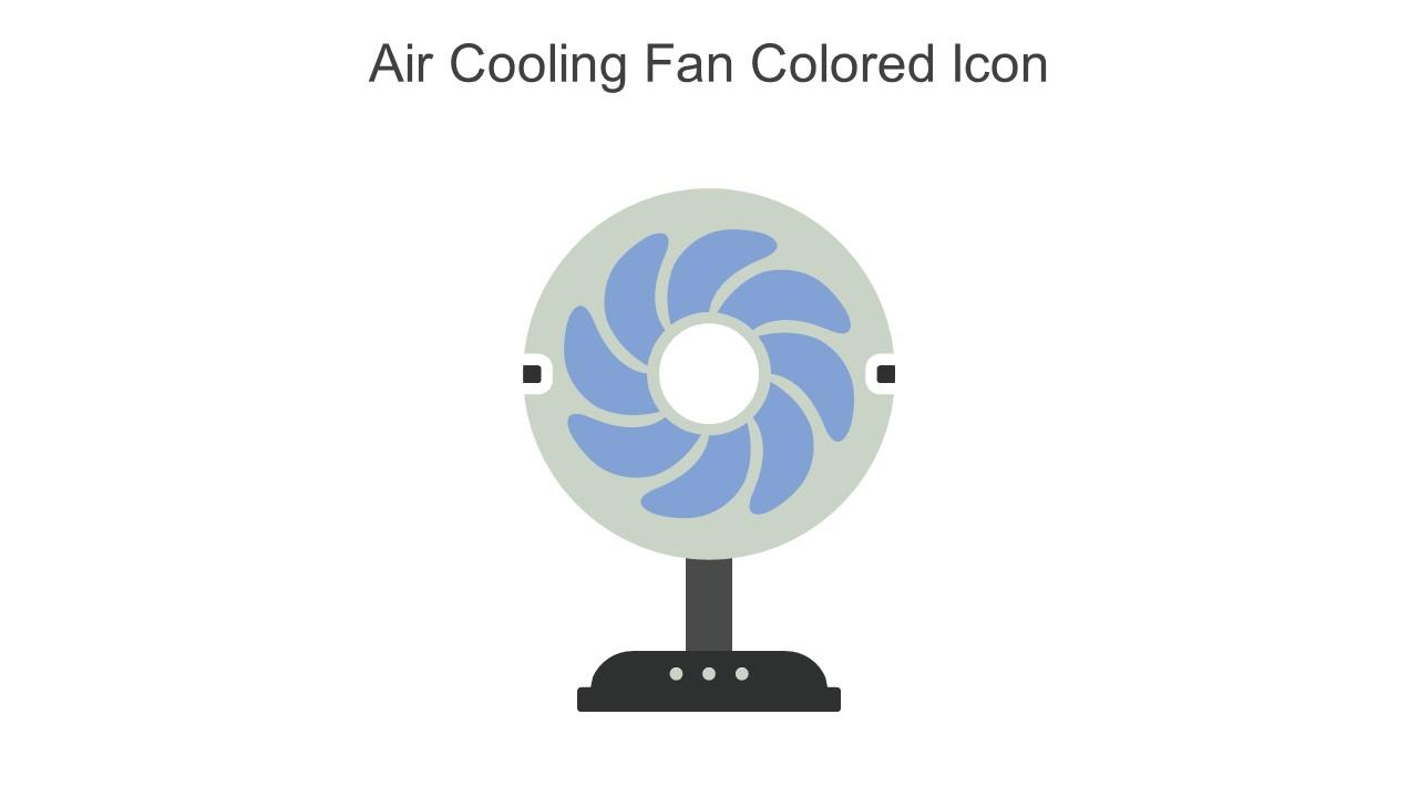 Air Cooling Fan Colored Icon In Powerpoint Pptx Png And Editable Eps Format