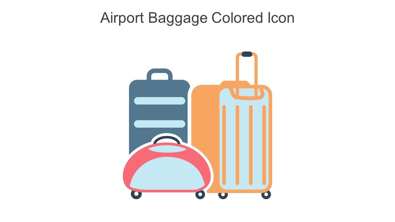 Airport Baggage Colored Icon In Powerpoint Pptx Png And Editable Eps Format
