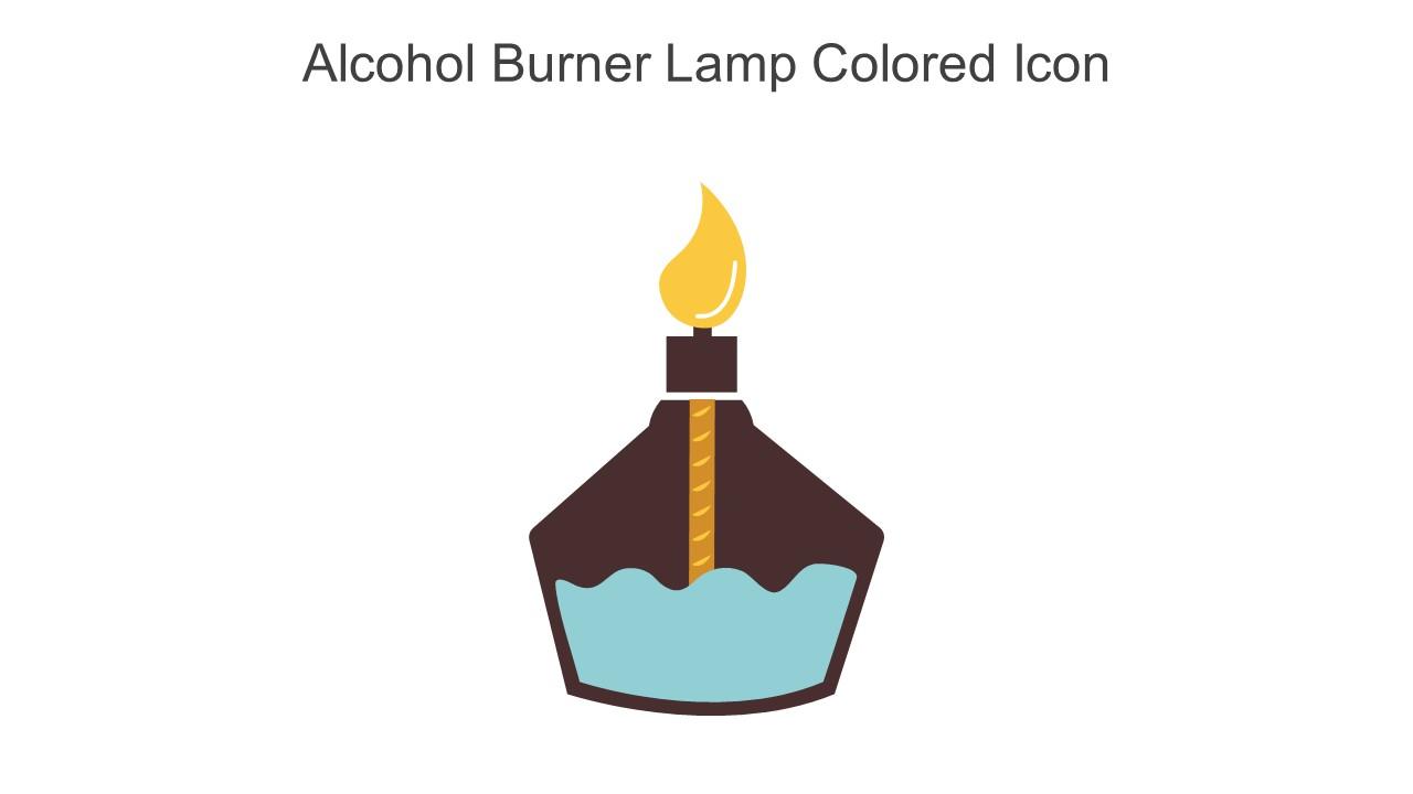 Alcohol Burner Lamp Colored Icon In Powerpoint Pptx Png And Editable Eps Format