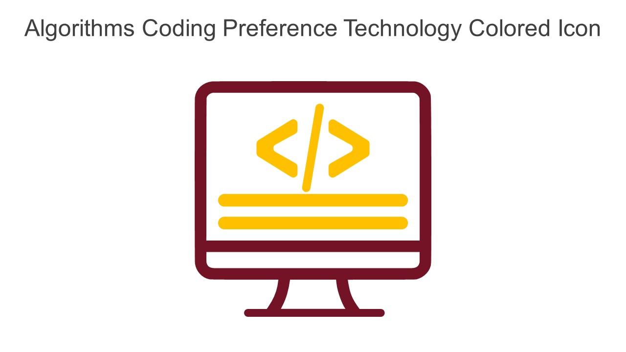 Algorithms Coding Preference Technology Colored Icon In Powerpoint Pptx Png And Editable Eps Format