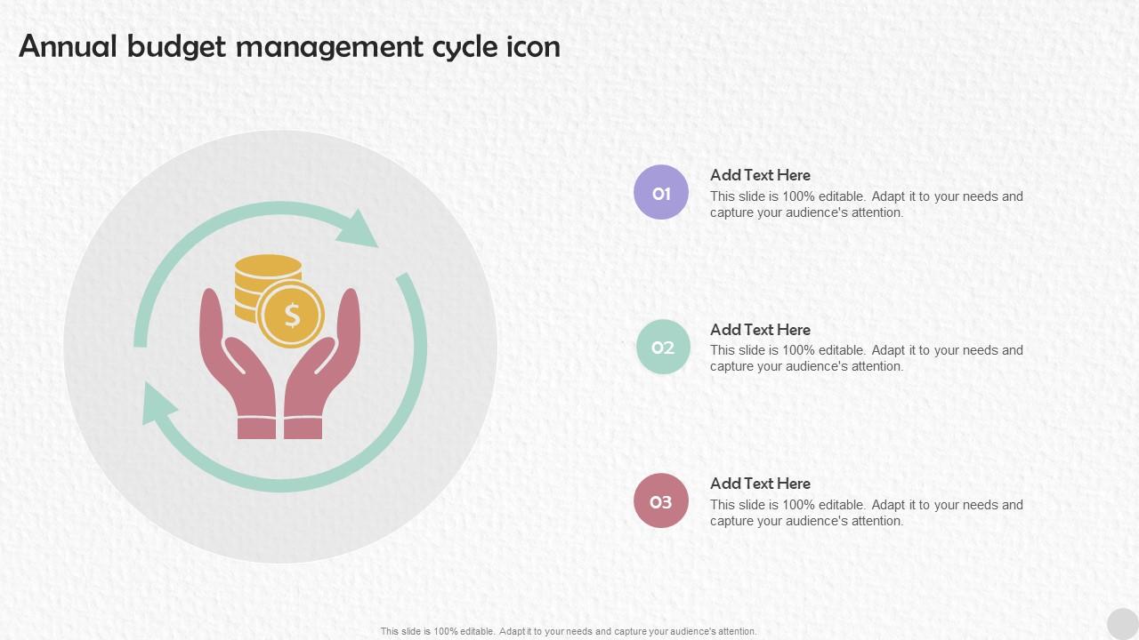 Annual Budget Management Cycle Icon
