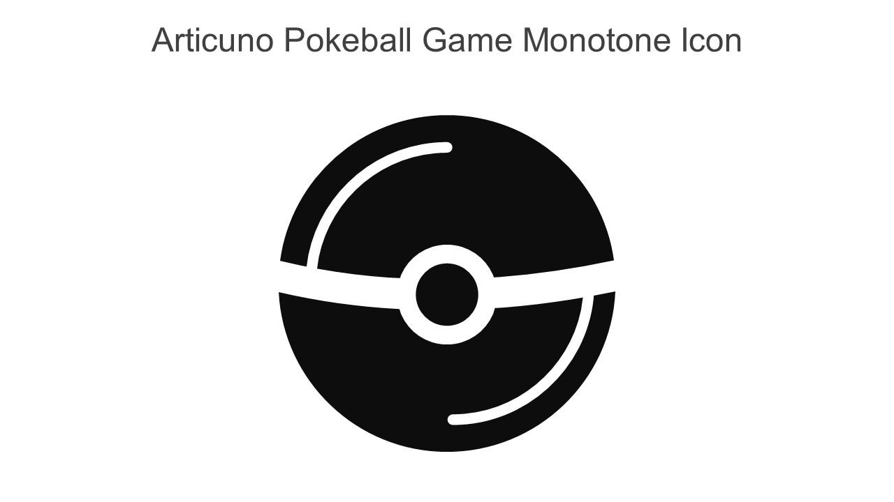 Articuno Pokeball Game Monotone Icon In Powerpoint Pptx Png And Editable Eps Format