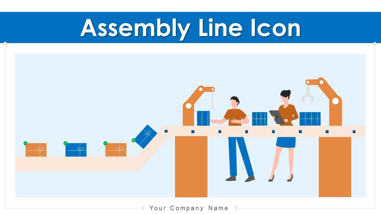 Assembly Line Icon Powerpoint Ppt Template Bundles