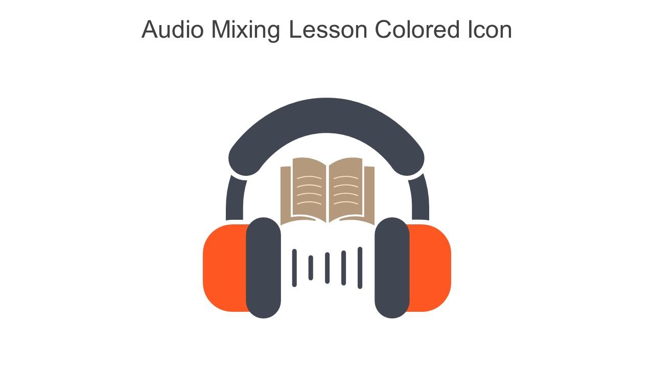 Audio Mixing Lesson Colored Icon In Powerpoint Pptx Png And Editable Eps Format