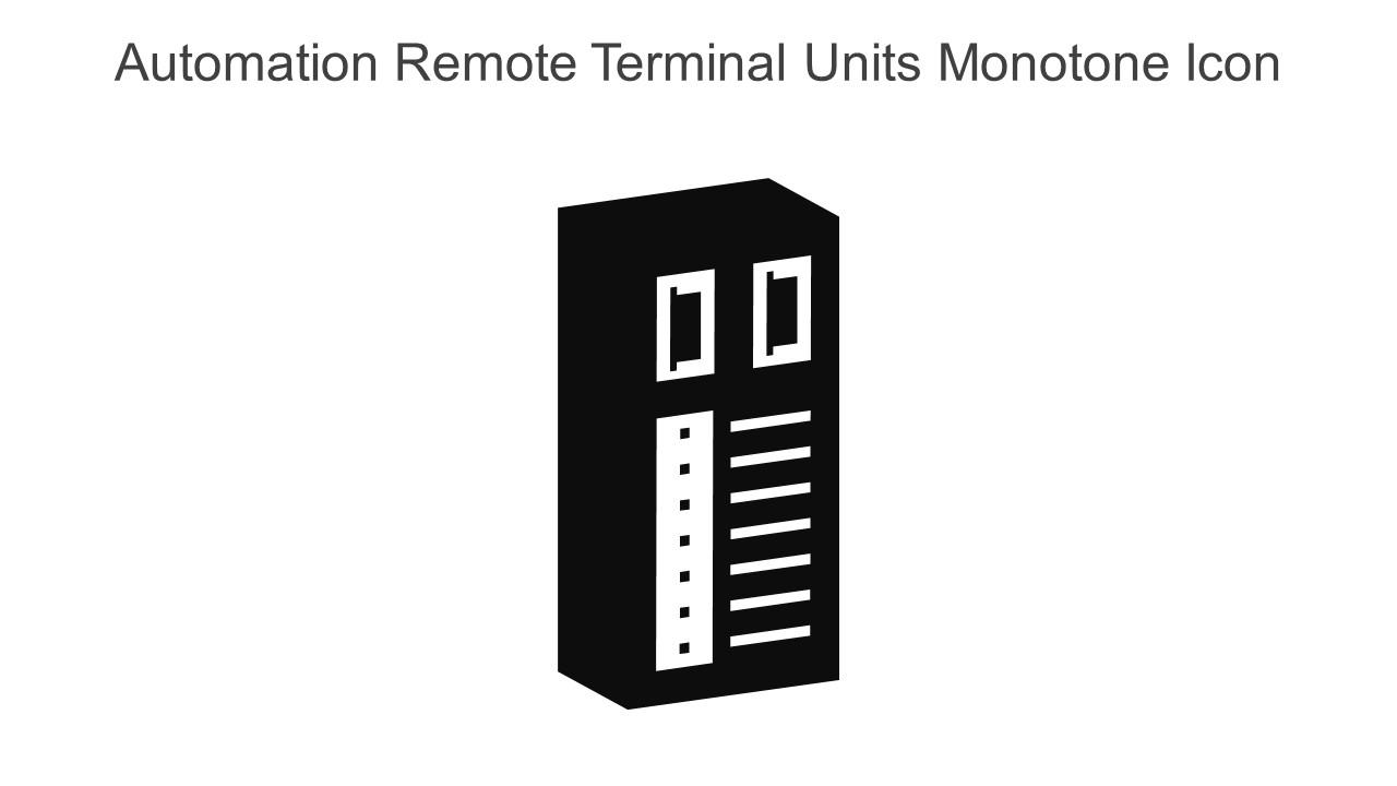 Automation Remote Terminal Units Monotone Icon In Powerpoint Pptx Png And Editable Eps Format