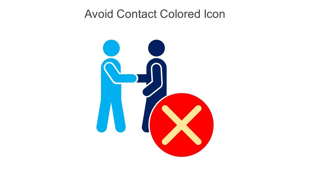 Avoid Contact Colored Icon In Powerpoint Pptx Png And Editable Eps Format
