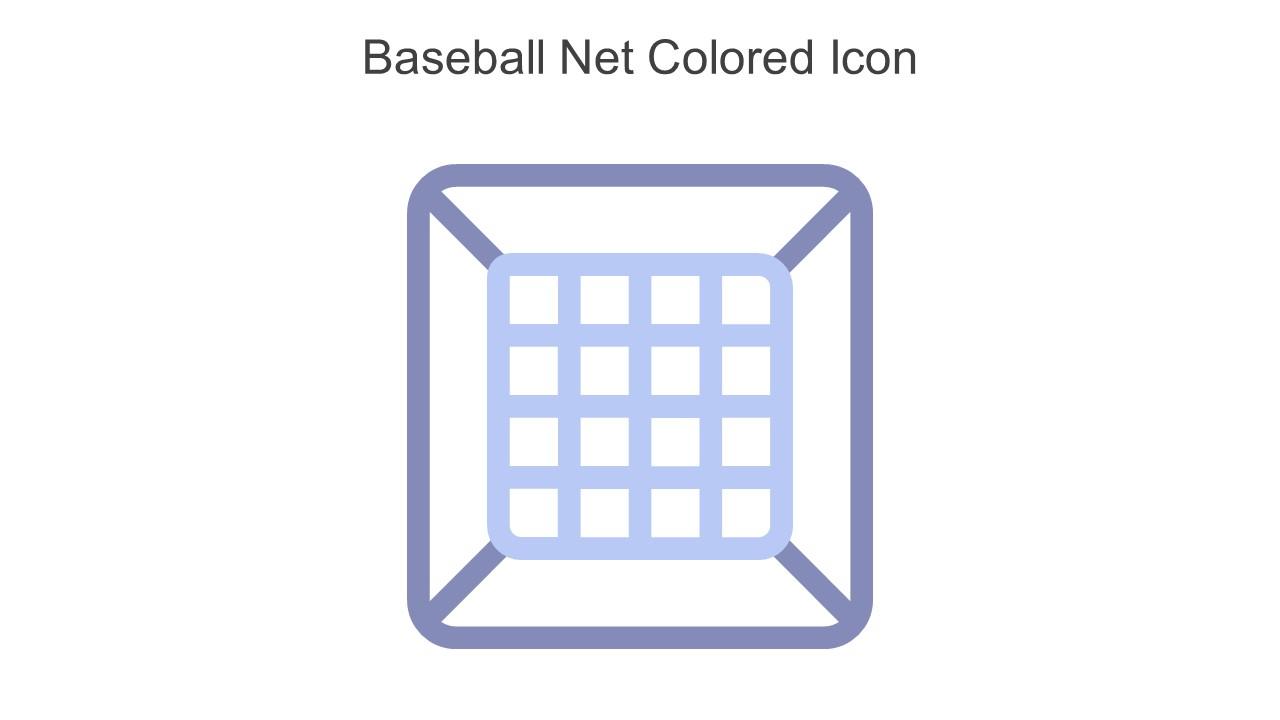 Baseball Net Colored Icon In Powerpoint Pptx Png And Editable Eps Format