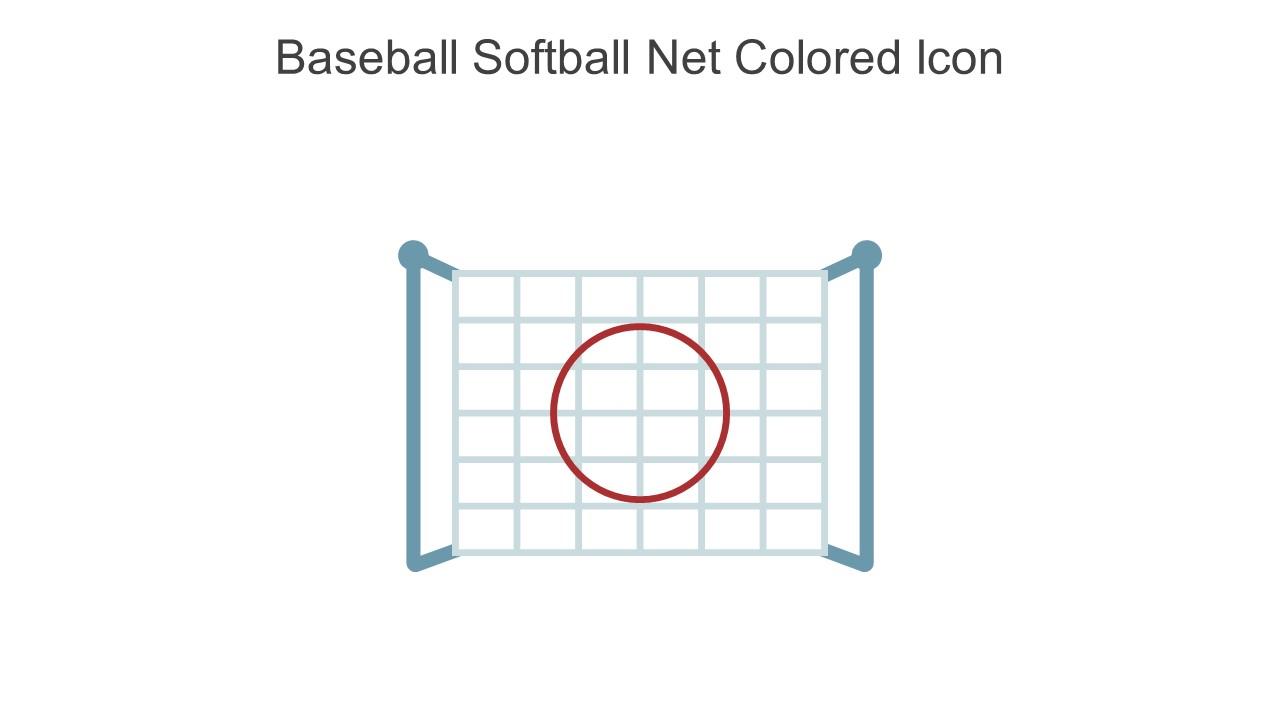 Baseball Softball Net Colored Icon In Powerpoint Pptx Png And Editable Eps Format