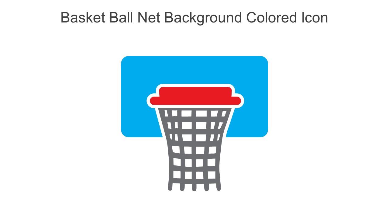 Basket Ball Net Background Colored Icon In Powerpoint Pptx Png And Editable Eps Format