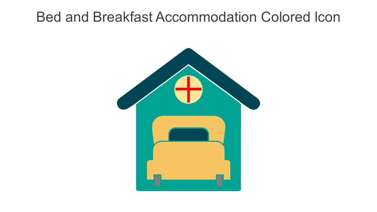 Bed And Breakfast Accommodation Colored Icon In Powerpoint Pptx Png And Editable Eps Format
