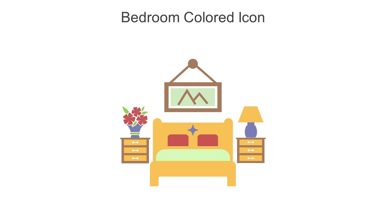 Bedroom Colored Icon In Powerpoint Pptx Png And Editable Eps Format