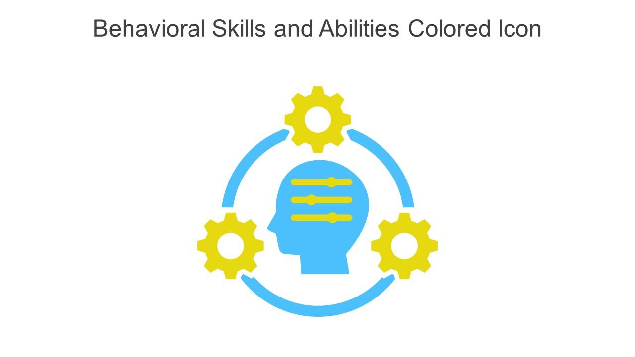 Behavioral Skills And Abilities Colored Icon In Powerpoint Pptx Png And Editable Eps Format