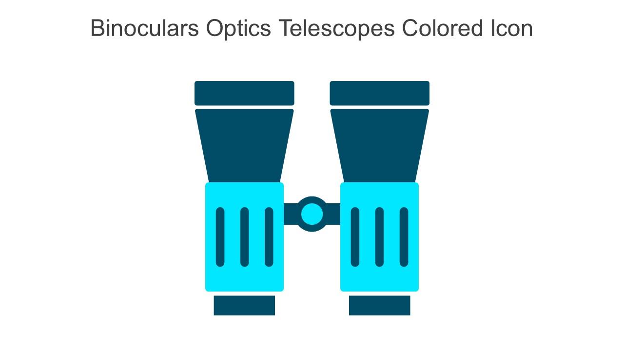 Binoculars Optics Telescopes Colored Icon In Powerpoint Pptx Png And Editable Eps Format