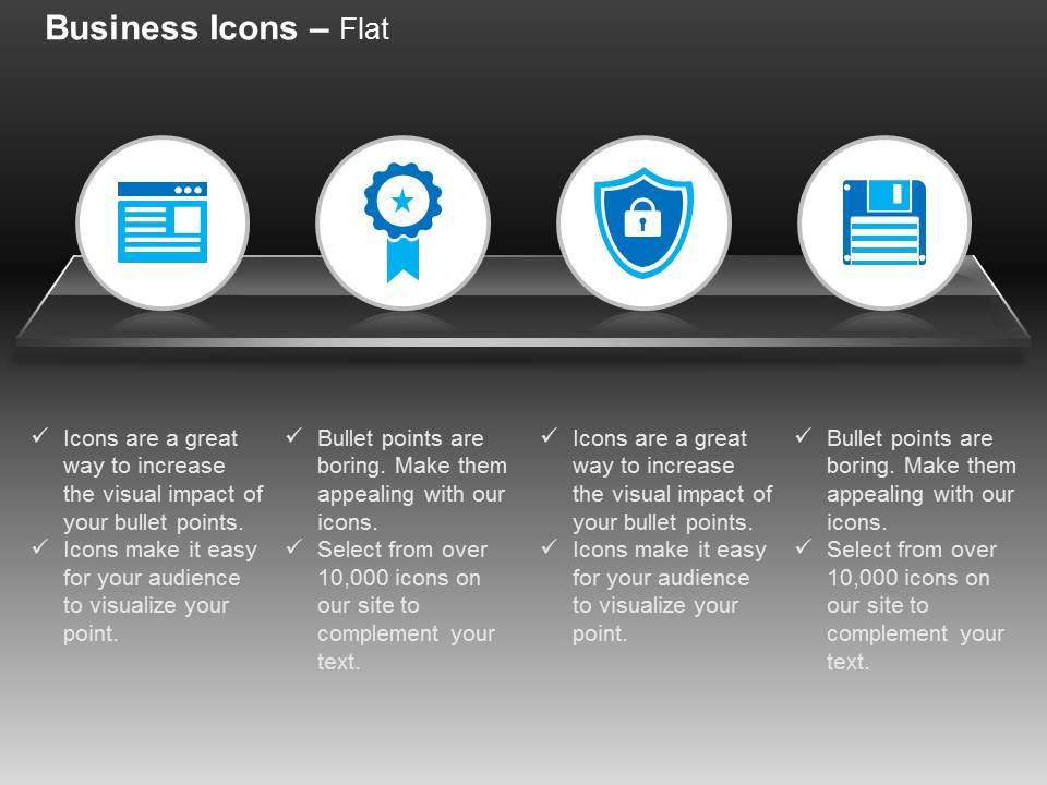 blog_protection_shield_data_floppy_ribbon_ppt_icons_graphics_Slide01