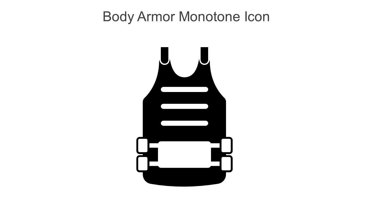 Body Armor Monotone Icon In Powerpoint Pptx Png And Editable Eps Format