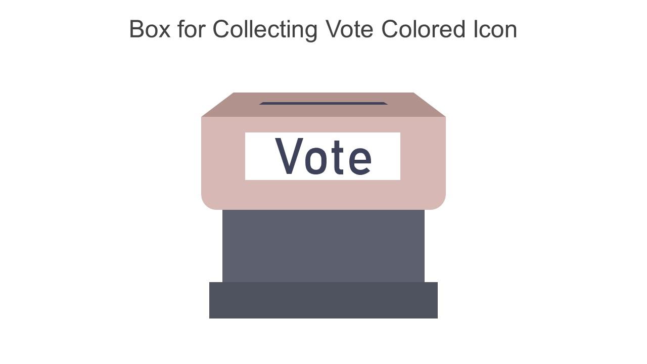 Box For Collecting Vote Colored Icon In Powerpoint Pptx Png And Editable Eps Format