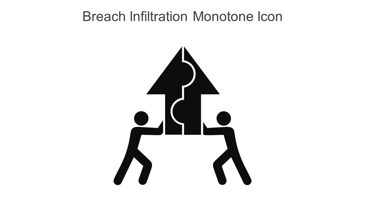 Breach Infiltration Monotone Icon In Powerpoint Pptx Png And Editable Eps Format