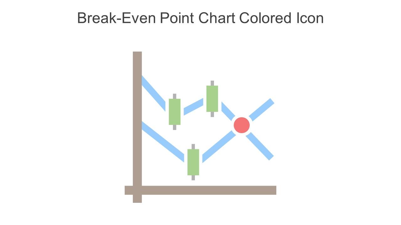 Break Even Point Chart Colored Icon In Powerpoint Pptx Png And Editable Eps Format