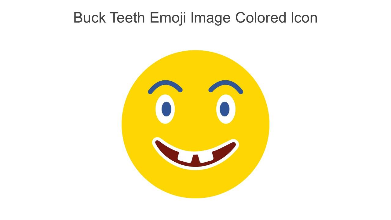 Buck Teeth Emoji Image Colored Icon In Powerpoint Pptx Png And Editable Eps Format
