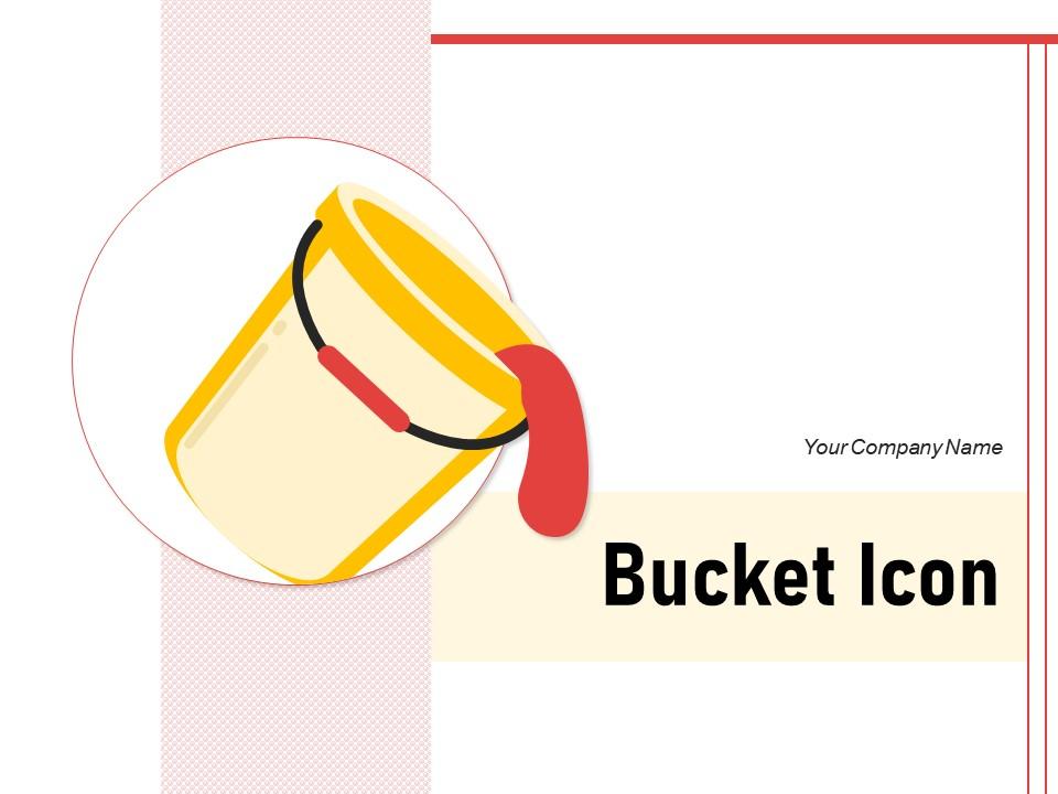 Bucket Icon Making Shakes Brush Inside Clothes Laundry