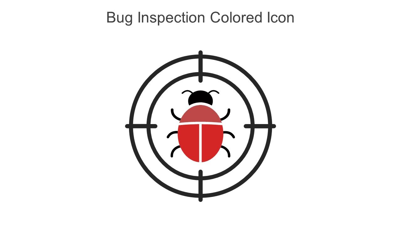 Bug Inspection Colored Icon In Powerpoint Pptx Png And Editable Eps Format