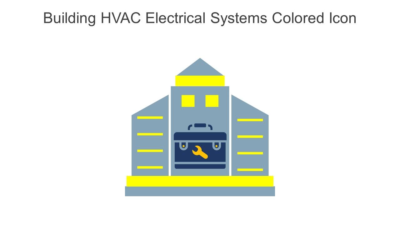 Building HVAC Electrical Systems Colored Icon In Powerpoint Pptx Png And Editable Eps Format