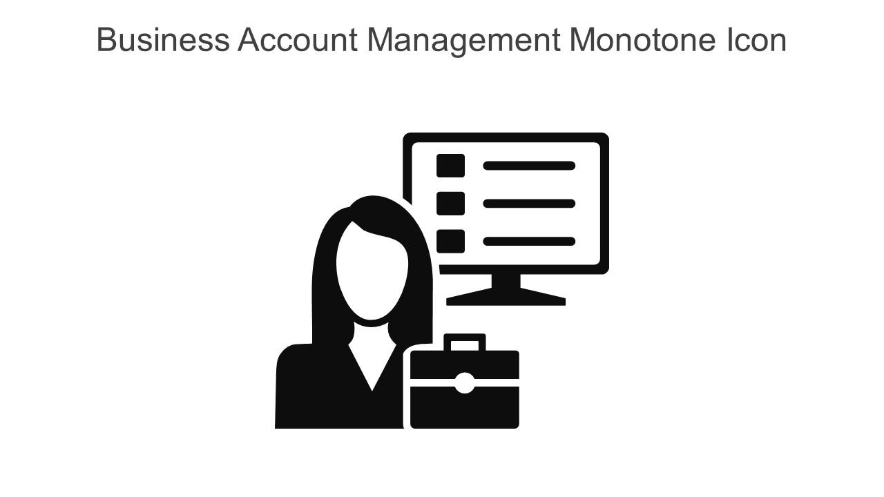 Business Account Management Monotone Icon In Powerpoint Pptx Png And Editable Eps Format