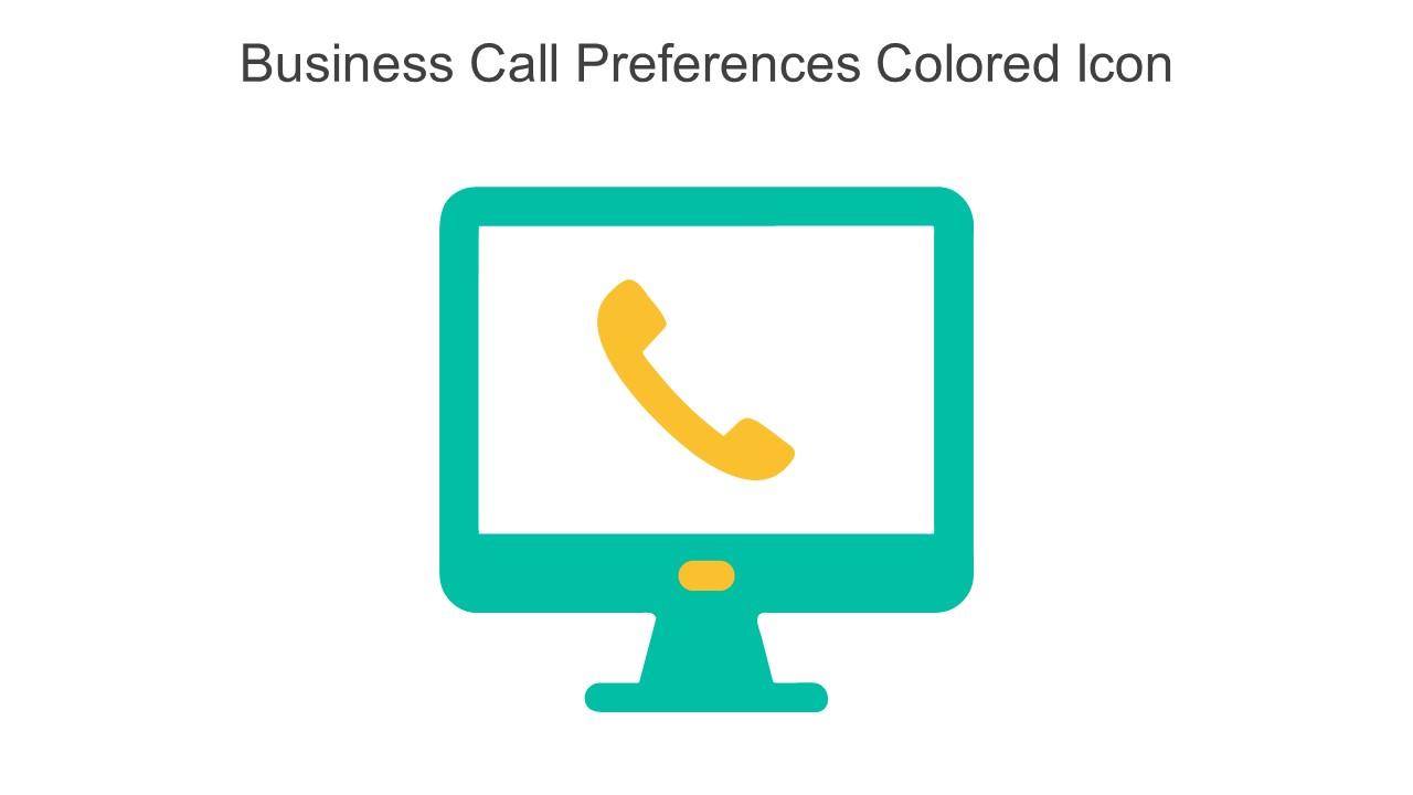 Business Call Preferences Colored Icon In Powerpoint Pptx Png And Editable Eps Format