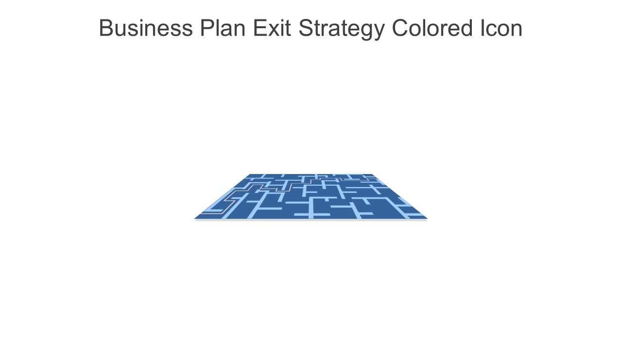 Business Plan Exit Strategy Colored Icon In Powerpoint Pptx Png And Editable Eps Format