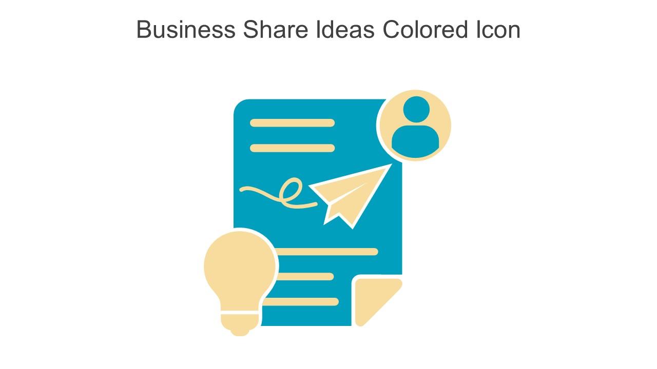 Business Share Ideas Colored Icon In Powerpoint Pptx Png And Editable Eps Format
