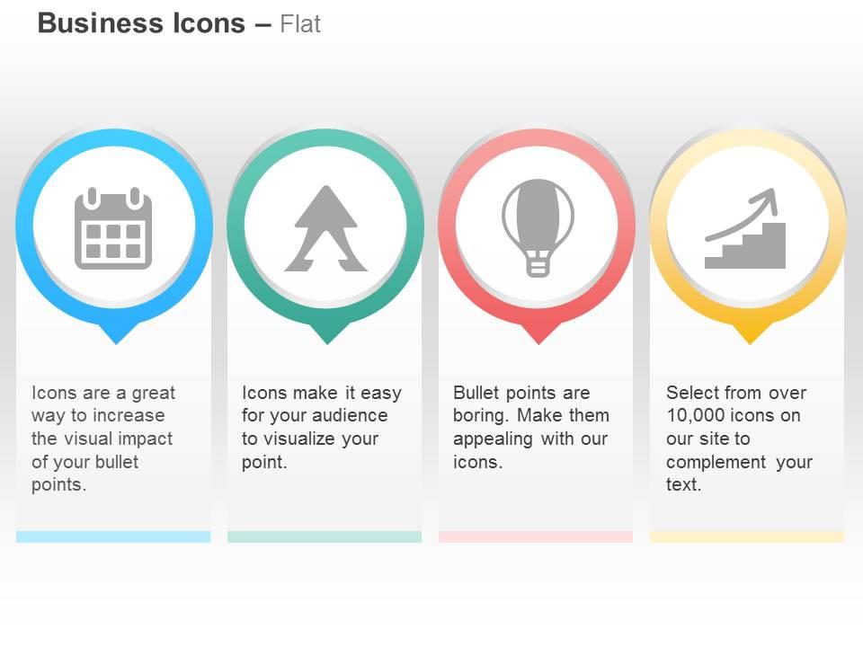 calendar_arrow_hot_air_balloon_steps_to_success_ppt_icons_graphics_Slide01