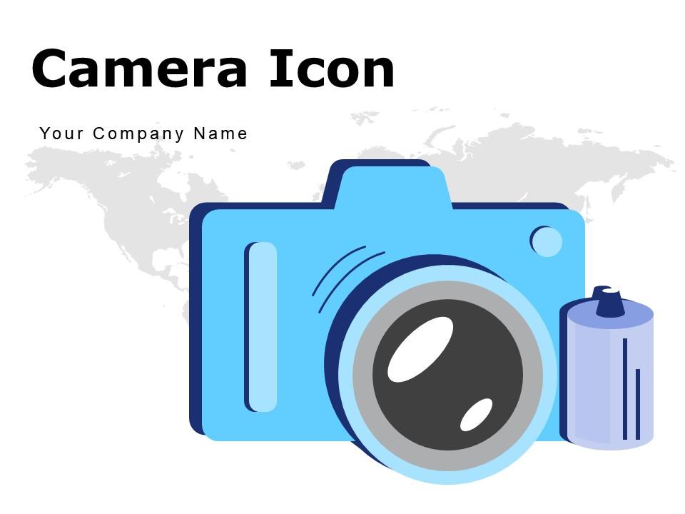 Camera Icon Megaphone Laptop Television Photograph Through Tripod Wireless Vintage