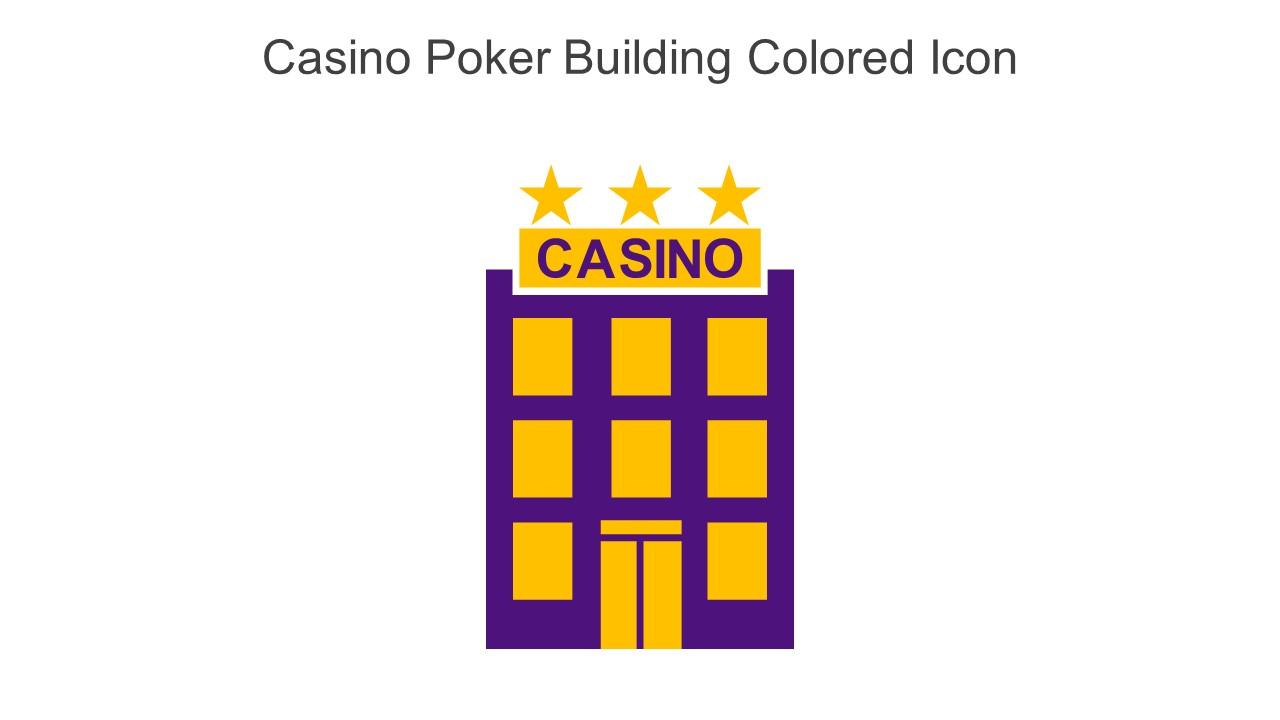 Casino Poker Building Colored Icon In Powerpoint Pptx Png And Editable Eps Format