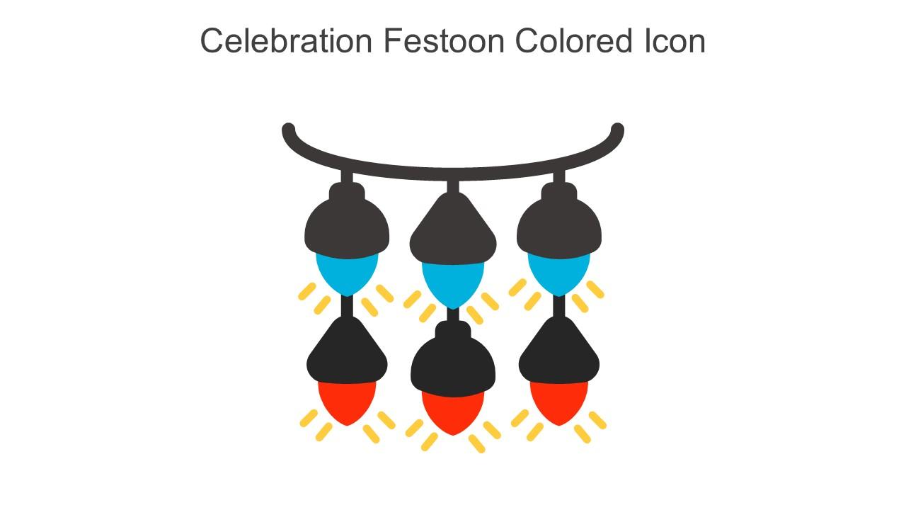 Celebration Festoon Colored Icon In Powerpoint Pptx Png And Editable Eps Format