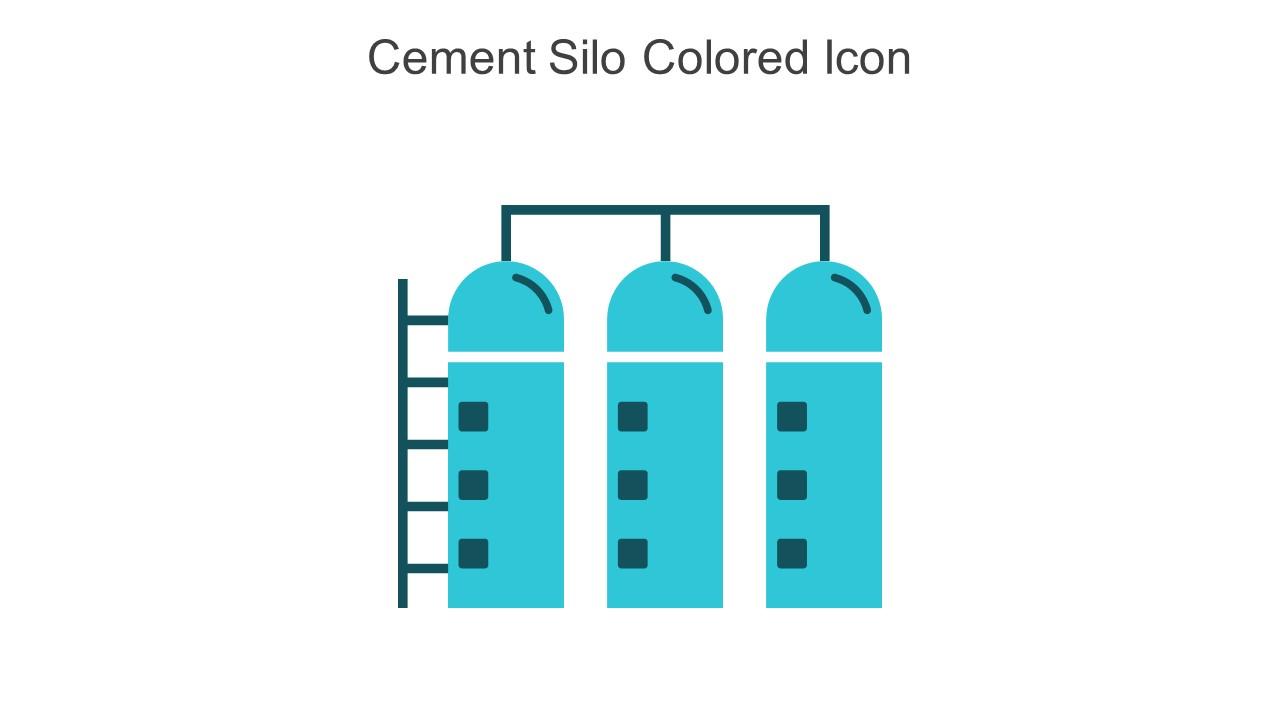Cement Silo Colored Icon In Powerpoint Pptx Png And Editable Eps Format