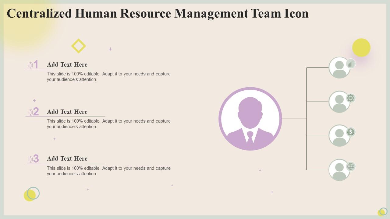 Centralized Human Resource Management Team Icon