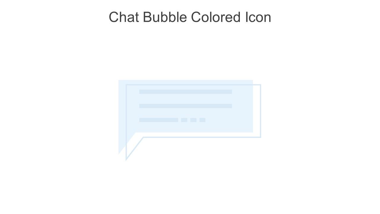 Chat Bubble Colored Icon In Powerpoint Pptx Png And Editable Eps Format