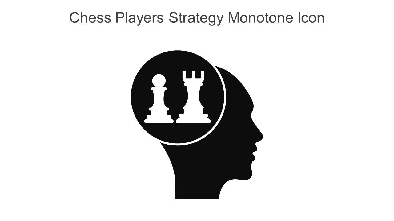 Chess Players Strategy Monotone Icon In Powerpoint Pptx Png And Editable Eps Format