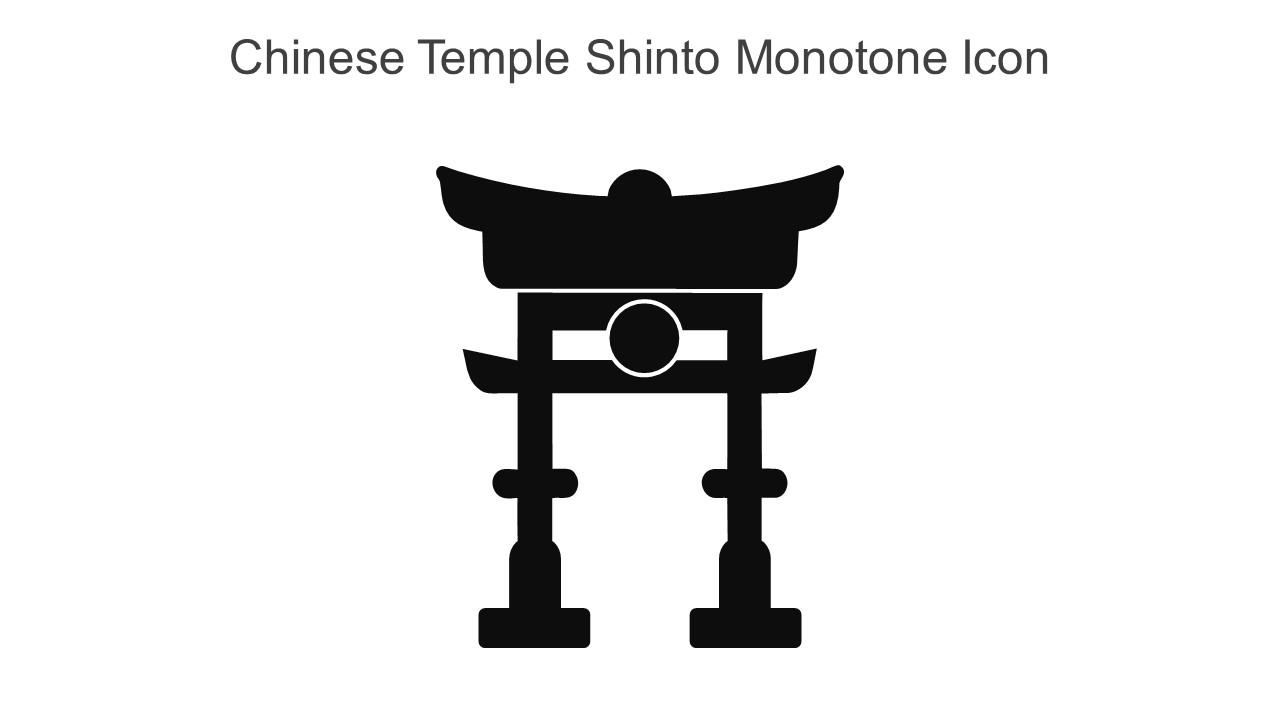 Chinese Temple Shinto Monotone Icon In Powerpoint Pptx Png And Editable Eps Format