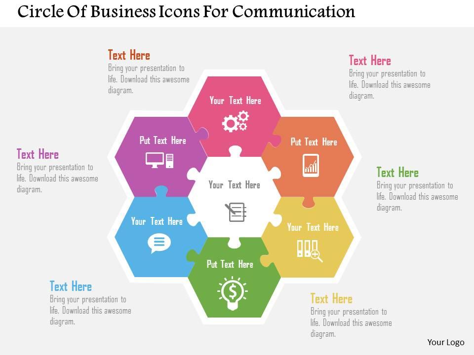 circle_of_business_icons_for_communication_flat_powerpoint_design_Slide01