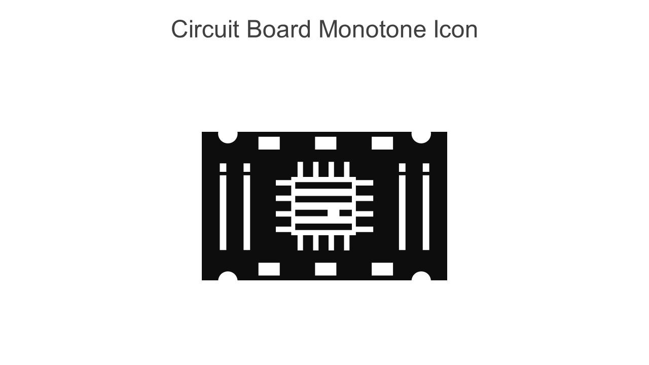 Circuit Board Monotone Icon In Powerpoint Pptx Png And Editable Eps Format