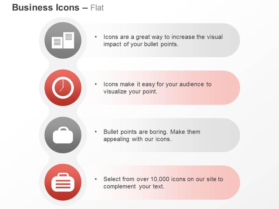 clock_suitcase_folder_time_management_ppt_icons_graphics_Slide01