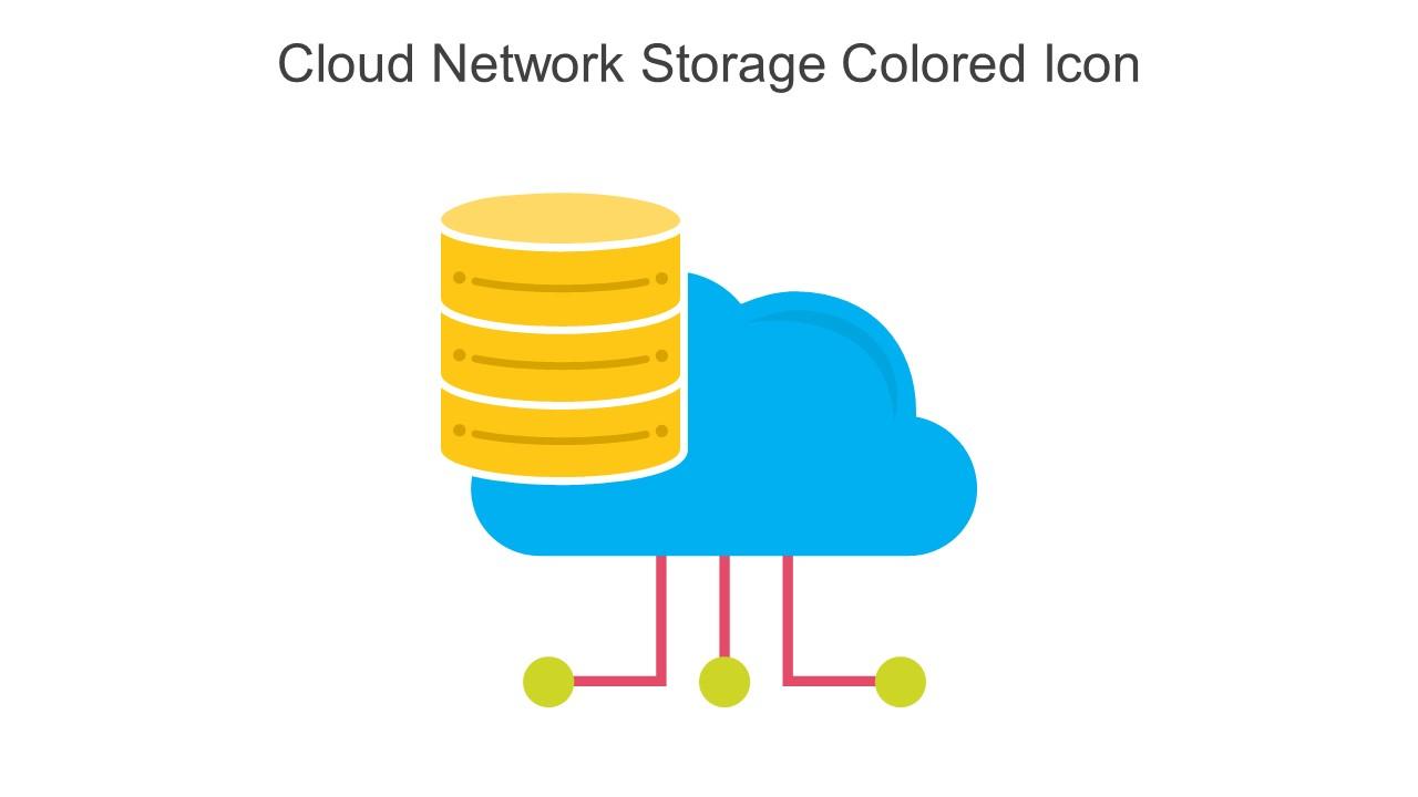 Cloud Network Storage Colored Icon In Powerpoint Pptx Png And Editable Eps Format