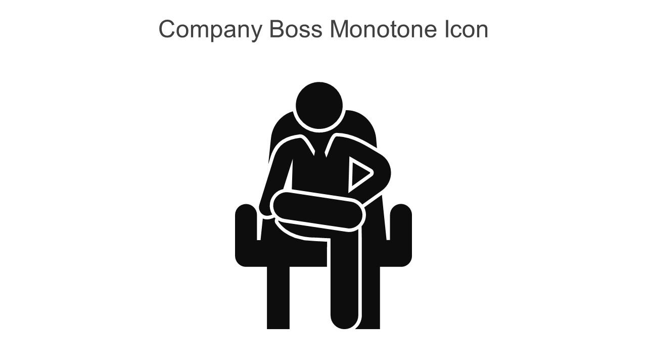 Company Boss Monotone Icon In Powerpoint Pptx Png And Editable Eps Format